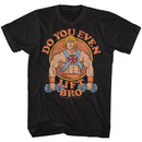 Masters Of The Universe-U Even Lift-Black Adult S/S T-Shirt - Black