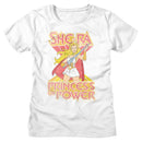 Masters Of The Universe-She-Rah-White Ladies S/S T-Shirt - White