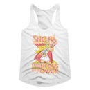 Masters Of The Universe-She Ra-White Ladies Slimfit Racerback-S - White
