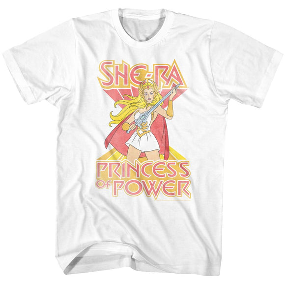 Masters Of The Universe-She Ra-White Adult S/S T-Shirt - White
