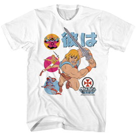 Masters Of The Universe-He-Man Japan-White Adult S/S T-Shirt - White
