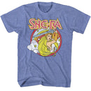 Masters Of The Universe-Rainbow Sword-Light Blue Heather Adult S/S T-Shirt - Light Blue Heather