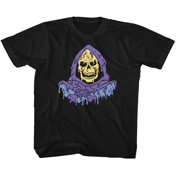 Masters Of The Universe-Melty Skeletor-Black Toddler S/S T-Shirt-3T - Black