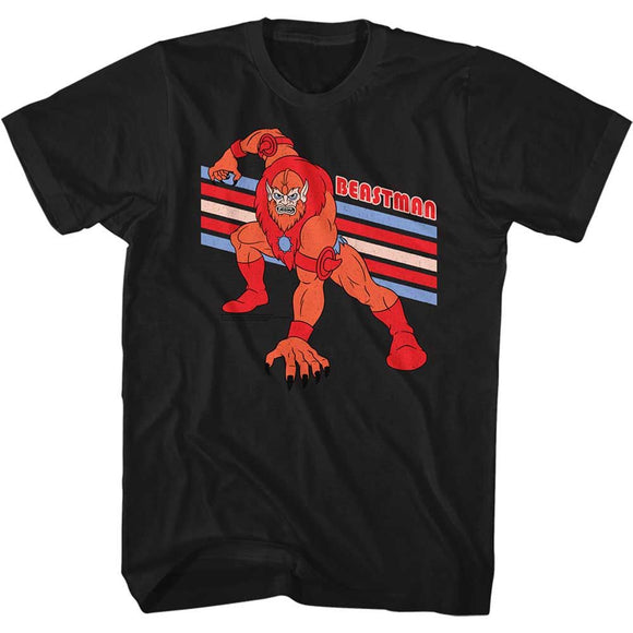 Masters Of The Universe-Beastman-Black Adult S/S T-Shirt - Black
