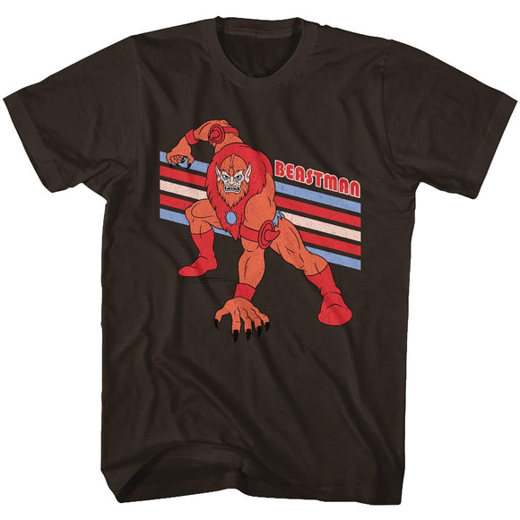 Masters Of The Universe-Beastman-Dark Chocolate Adult S/S T-Shirt - Dark Chocolate