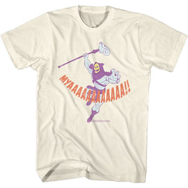 Masters Of The Universe-Myaaaaa-Natural Adult S/S T-Shirt - Natural