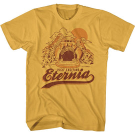 Masters Of The Universe-Retro Eternia Vacation-Ginger Adult S/S T-Shirt - Ginger