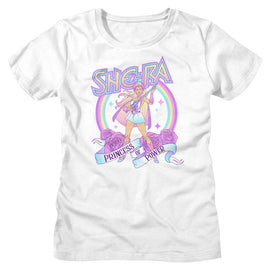 Masters Of The Universe-Pastel Goodness-White Ladies S/S T-Shirt - White