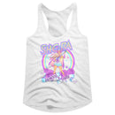 Masters Of The Universe-Pastel Goodness-White Ladies Slimfit Racerback-S - White