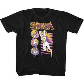 Masters Of The Universe-She Ra And Co-Black Toddler S/S T-Shirt-4T - Black