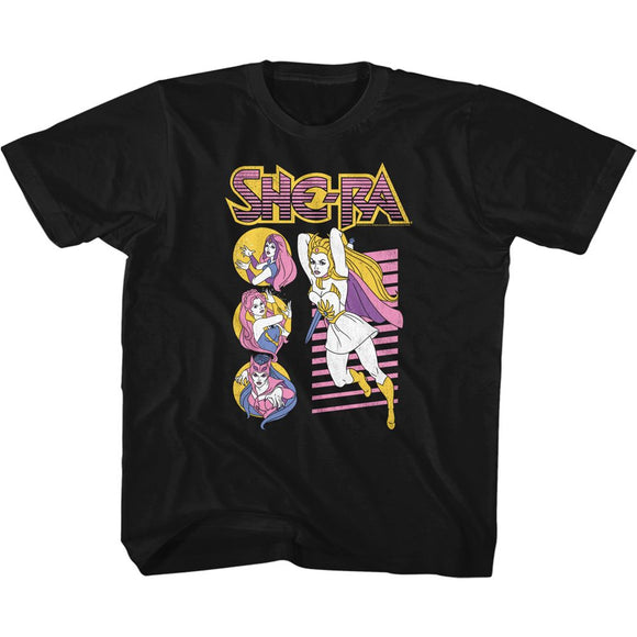 Masters Of The Universe-She Ra And Co-Black Toddler S/S T-Shirt-4T - Black