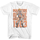 Masters Of The Universe-Motu 1983-White Adult S/S T-Shirt - White