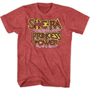 Masters Of The Universe-Shera Logo-Red Heather Adult S/S T-Shirt - Red Heather