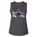 Masters Of The Universe-Evil-Lyn-Charcoal Ladies Muscle Tank-S - Charcoal