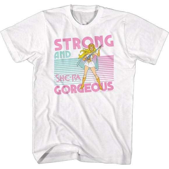 Masters Of The Universe-Strong-White Adult S/S T-Shirt - White