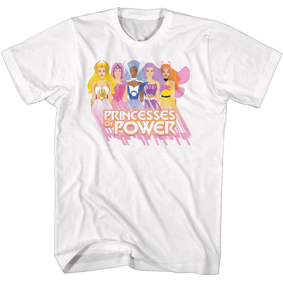 Masters Of The Universe-Princesses-White Adult S/S T-Shirt - White