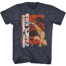 Masters Of The Universe-Red Square Castle Grayskull-Navy Heather Adult S/S T-Shirt - Navy Heather