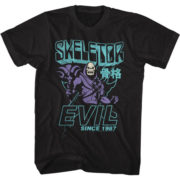 Masters Of The Universe-Evil Since 1987-Black Adult S/S T-Shirt - Black