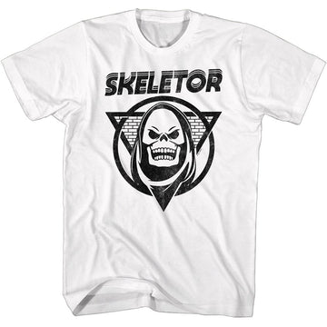 Masters Of The Universe-Skeletor Snakes-White Adult S/S T-Shirt - White
