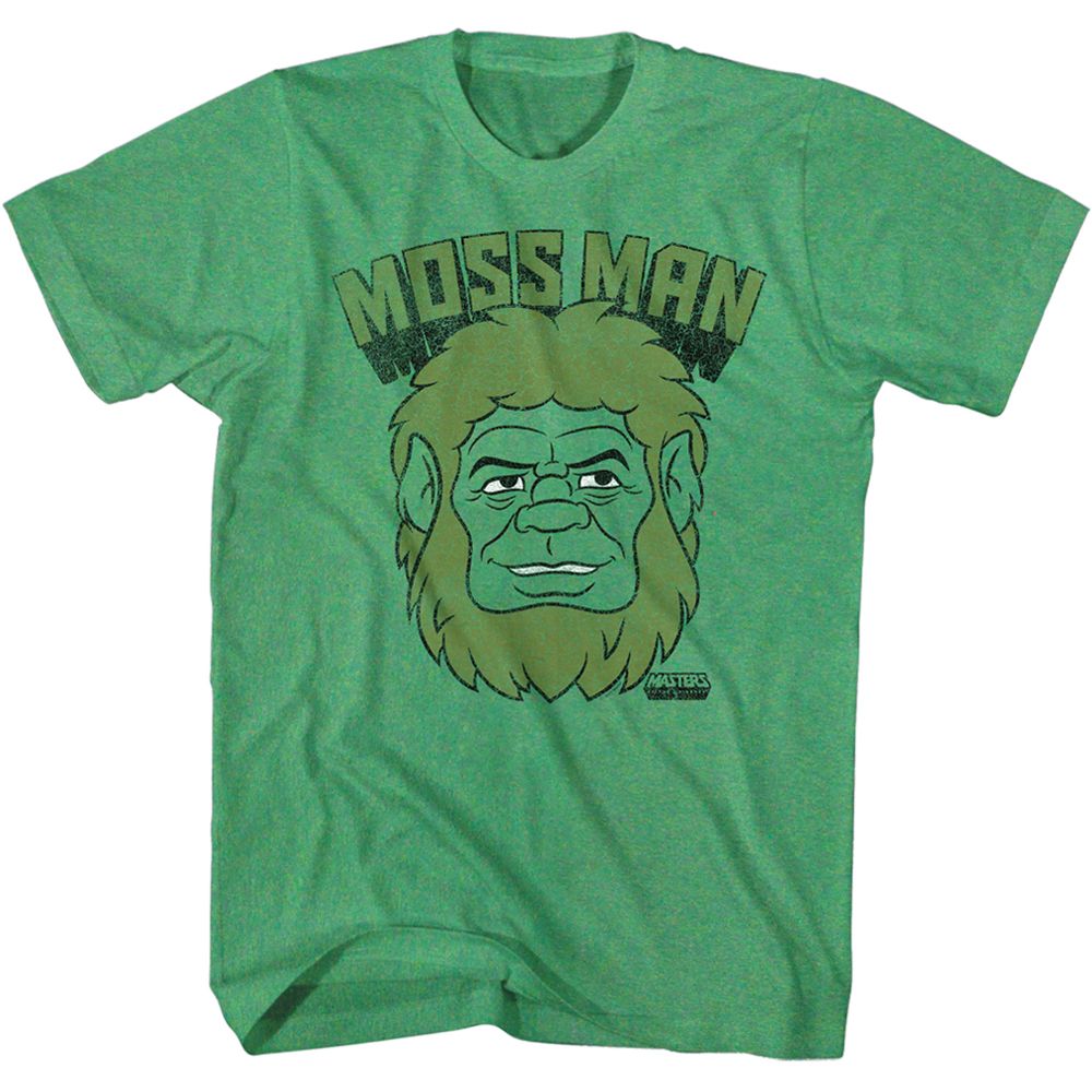 Official Masters of the Universe Moss Man Head - Heather / Kelly T-Shi ...