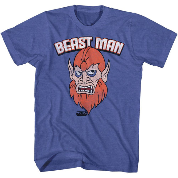 Masters Of The Universe-Beast Man-Royal Heather Adult S/S T-Shirt - Royal Heather