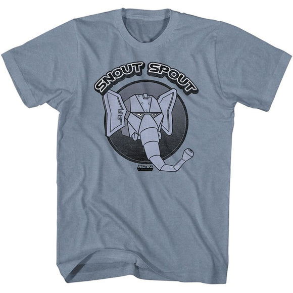Masters Of The Universe-Snout Spout-Indigo Heather Adult S/S T-Shirt - Indigo Heather