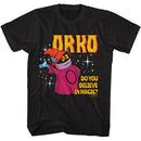 Masters Of The Universe-Motu Do You Believe In Magic-Black Adult S/S T-Shirt - Black