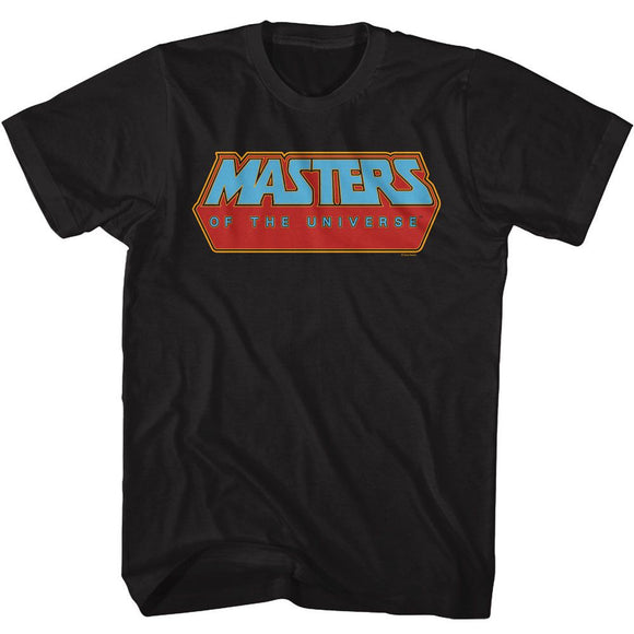 Masters Of The Universe-Motu Logo-Black Adult S/S T-Shirt - Black