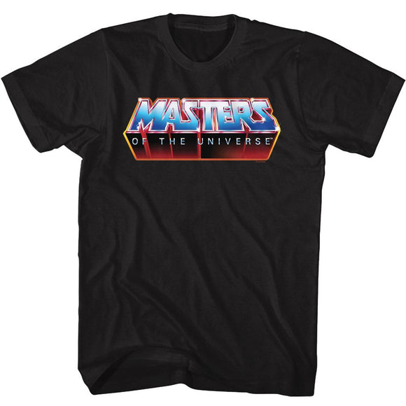 Masters Of The Universe-Moto Detailed Logo-Black Adult S/S T-Shirt - Black