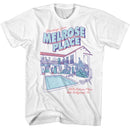 Melrose Place-Melrose Place Postcard Apartment-White Adult S/S T-Shirt - White