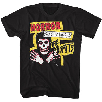 Misfits-Misfits Horror Business-Black Adult S/S T-Shirt - Black