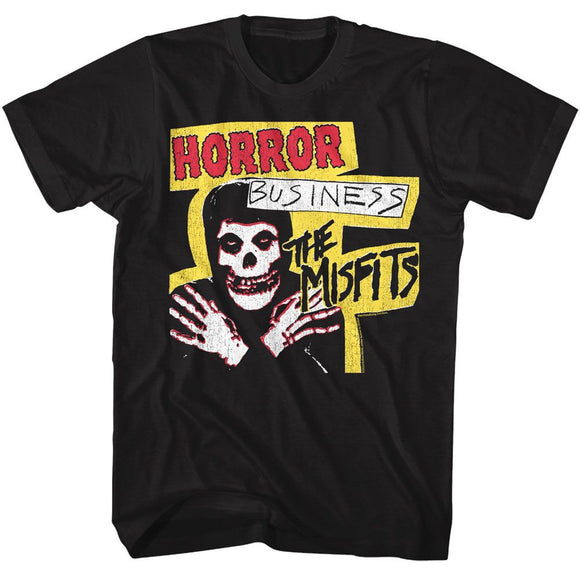 Misfits-Misfits Horror Business-Black Adult S/S T-Shirt - Black