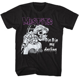 Misfits-Misfits Die Die-Black Adult S/S T-Shirt - Black