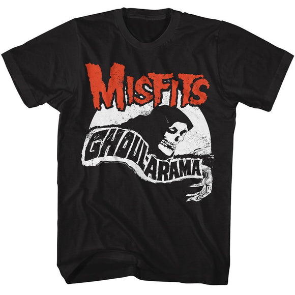 Misfits-Misfits Ghoularama-Black Adult S/S T-Shirt - Black