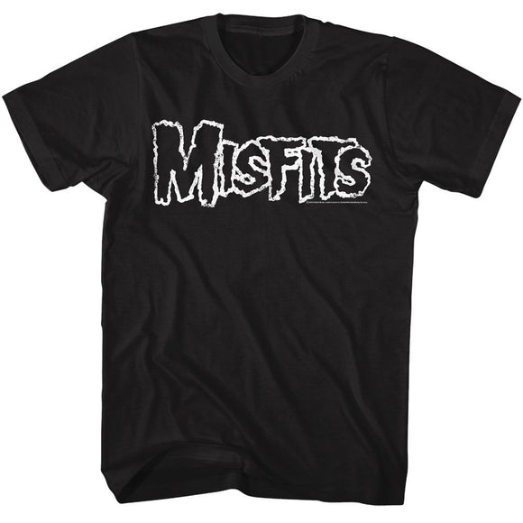 Misfits-Misfits Logo-Black Adult S/S T-Shirt - Black