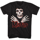 Misfits-Misfits Skull Hands-Black Adult S/S T-Shirt - Black