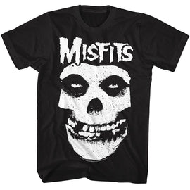 Misfits-Misfits Skull-Black Adult S/S T-Shirt - Black