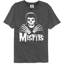 Misfits-Misfits Skull Crossed Arms-Pepper Comfort Color Adult S/S T-Shirt - Pepper
