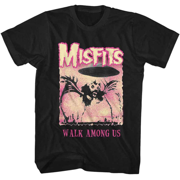 Misfits-Misfits Walk Among Us-Black Adult S/S T-Shirt - Black