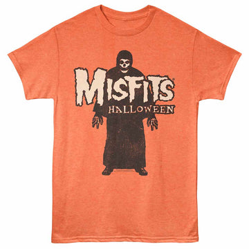 Misfits Halloween Bright Orange Heather Adult T-Shirt