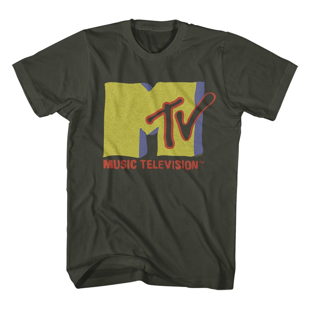 Mtv-Mtv Muted Tones-Smoke Adult S/S T-Shirt - Smoke