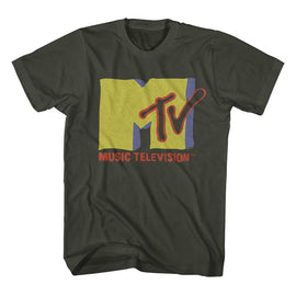Mtv-Mtv Muted Tones-Smoke Adult S/S T-Shirt - Smoke