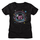Mtv-Mtv Space Helmet-Black Ladies S/S T-Shirt - Black