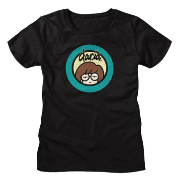 Mtv-Mtv Daria-Black Ladies S/S T-Shirt - Black