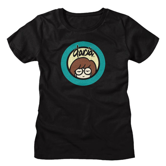 Mtv-Mtv Daria-Black Ladies S/S T-Shirt - Black