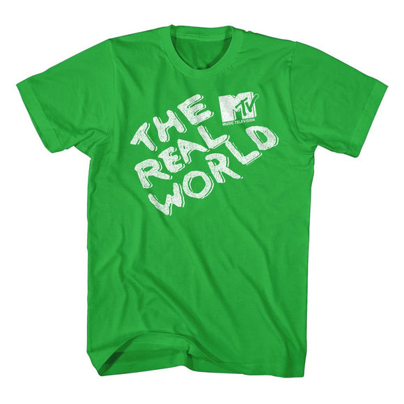 Mtv-Mtv The Real World Logo-Kelly Adult S/S T-Shirt - Kelly