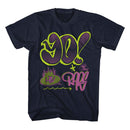 Mtv-Mtv Yo Graphiti-Navy Adult S/S T-Shirt - Navy