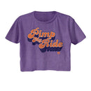 Mtv-Mtv Pimp My Ride-Purple Heather Ladies S/S Festival Cali Crop-S - Purple Heather