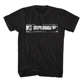 Mtv-Mtv Unplugged-Black Adult S/S T-Shirt - Black