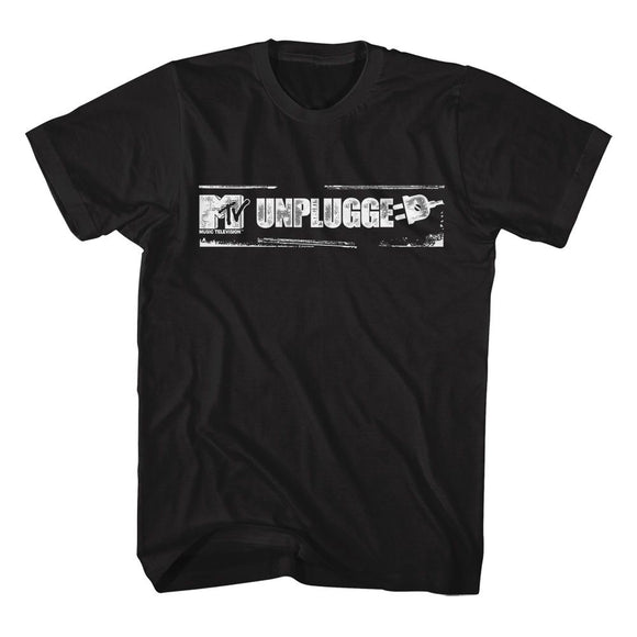 Mtv-Mtv Unplugged-Black Adult S/S T-Shirt - Black
